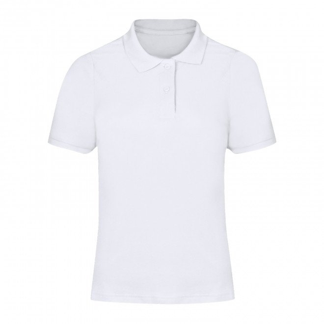 POLO PERSONNALISABLE FEMME BLANC 'CHARLES' - blanc
