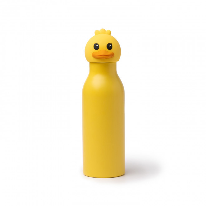 BOUTEILLE ISOTHERME BOUCHON ANIMAUX PERSONNALISABLE 'FANTY' - jaune