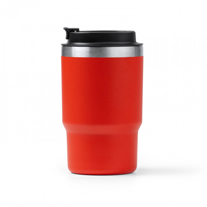MUG ISOTHERME RECYCLE 560ML 'TENDENZA COLOR' - rouge