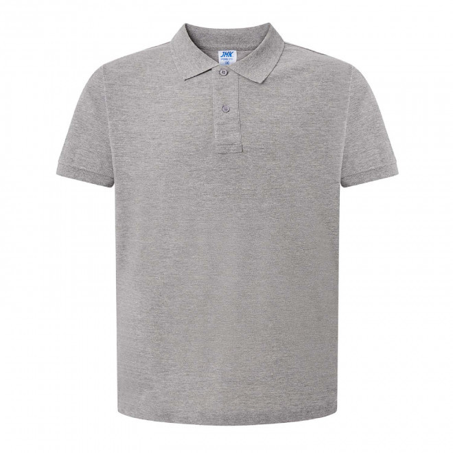 POLO HOMME COULEUR PERSONNALISABLE 210G 'JHK ESSENTIAL' - gris clair