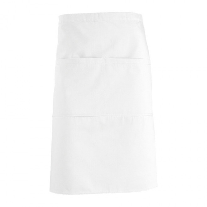 TABLIER PERSONNALISÉ MI-LONG 'GREENWICH' - blanc