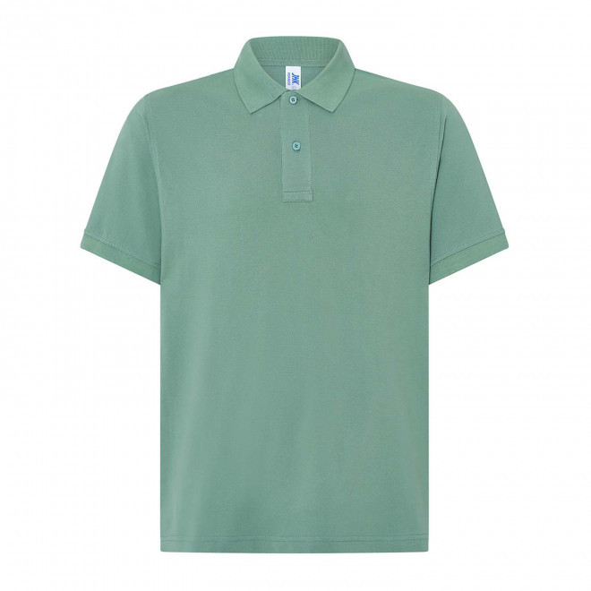 POLO HOMME COULEUR PERSONNALISABLE 210G 'JHK ESSENTIAL' - sauge