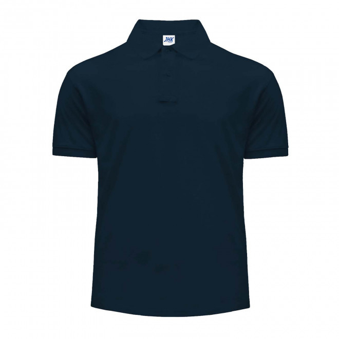 POLO HOMME COULEUR PERSONNALISABLE 210G 'JHK ESSENTIAL' - bleu marine