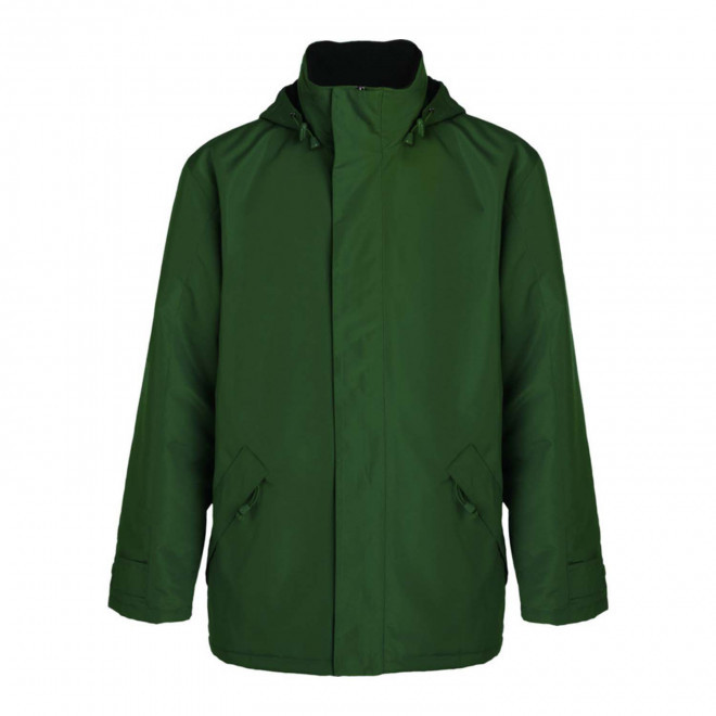 RAPIDE 4J - PARKA PUBLICITAIRE HOMME 'EUROPA' - vert bouteille