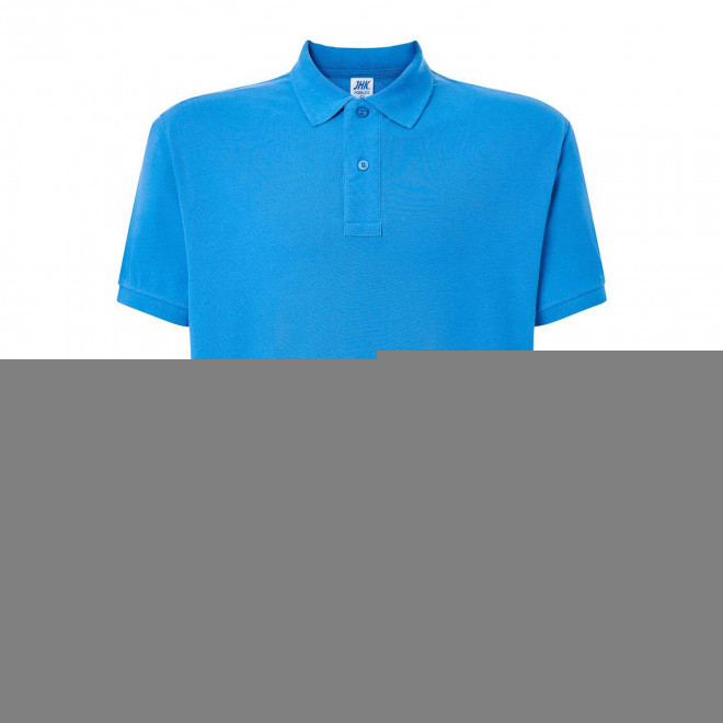 POLO HOMME COULEUR PERSONNALISABLE 210G 'JHK ESSENTIAL' - turquoise