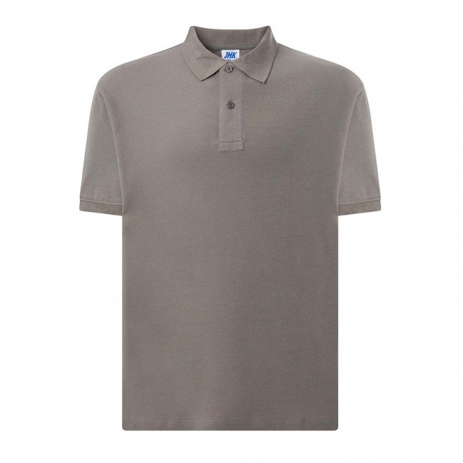 POLO HOMME COULEUR PERSONNALISABLE 210G 'JHK ESSENTIAL' - gris