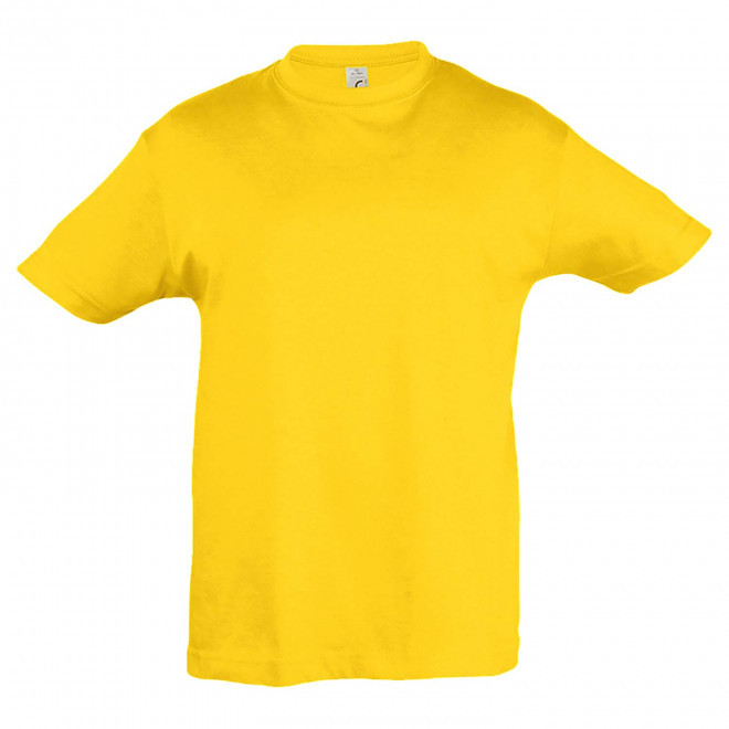 RAPIDE 4J  TEE-SHIRT BLANC PUBLICITAIRE ENFANT 'REGENT KIDS' 150 GR/M - jaune