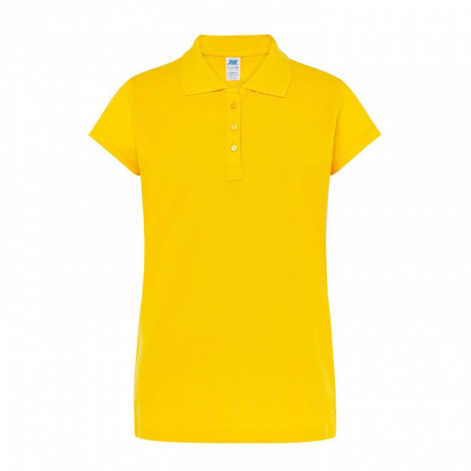 POLO FEMME COULEUR PERSONNALISABLE 210G 'JHK ESSENTIAL' - jaune