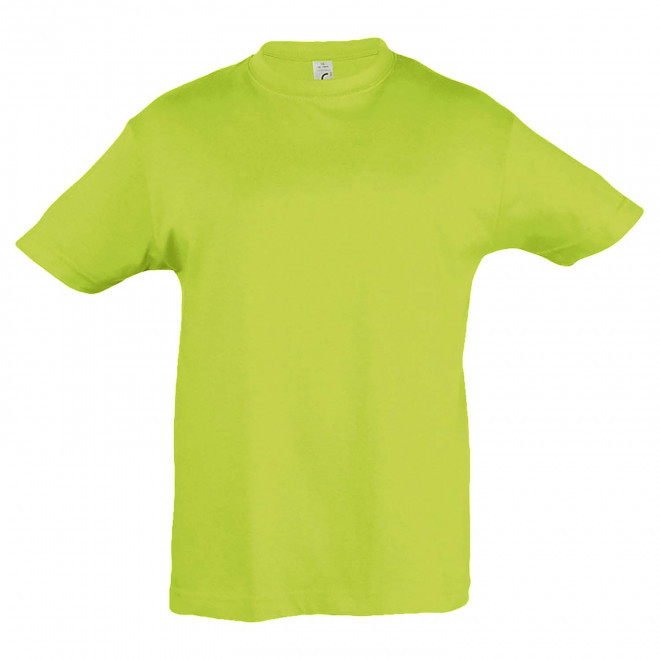 RAPIDE 4J  TEE-SHIRT BLANC PUBLICITAIRE ENFANT 'REGENT KIDS' 150 GR/M - vert pomme