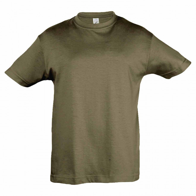 RAPIDE 4J  TEE-SHIRT BLANC PUBLICITAIRE ENFANT 'REGENT KIDS' 150 GR/M - vert kaki