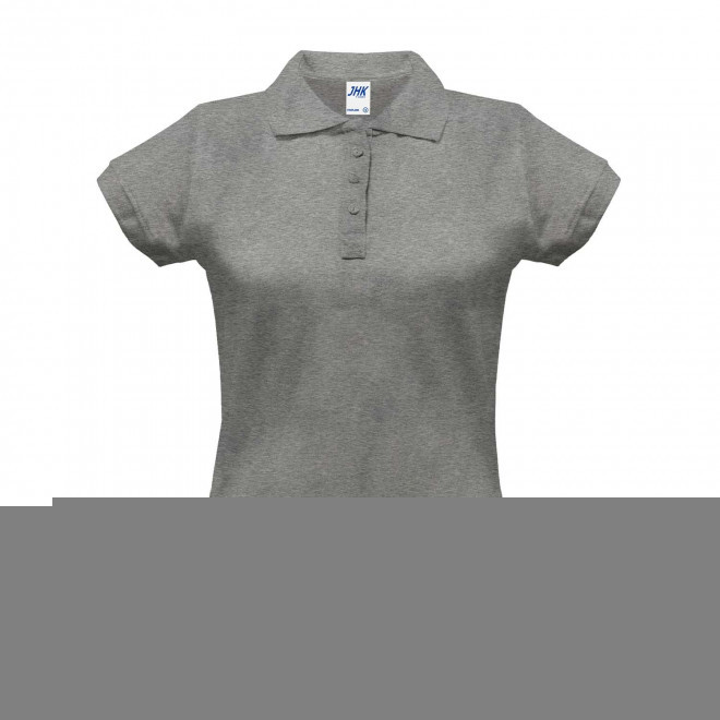 POLO FEMME COULEUR PERSONNALISABLE 210G 'JHK ESSENTIAL' - gris clair