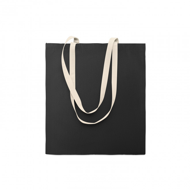 TOTE BAG PUBLICITAIRE BI COULEUR 140 GR 'AURIANOS' - noir