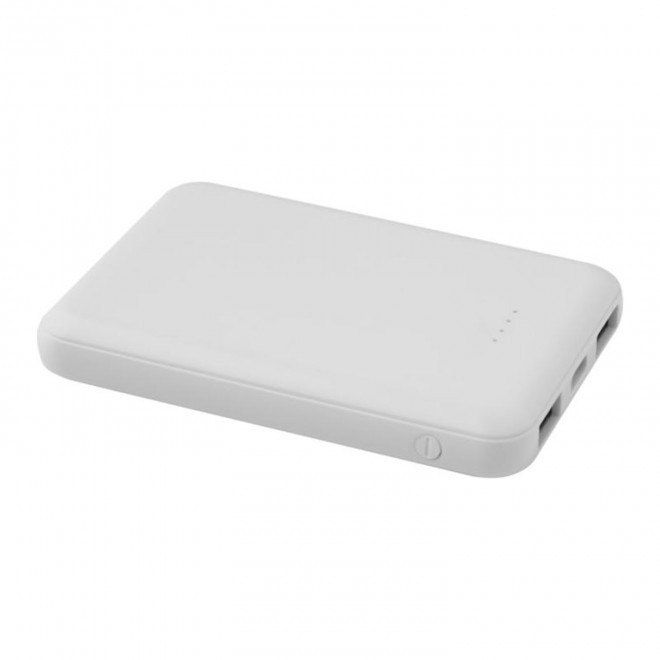 BATTERIE RECYCLE PERSONNALISABLE 5000 MAH 'POWTEN' - blanc