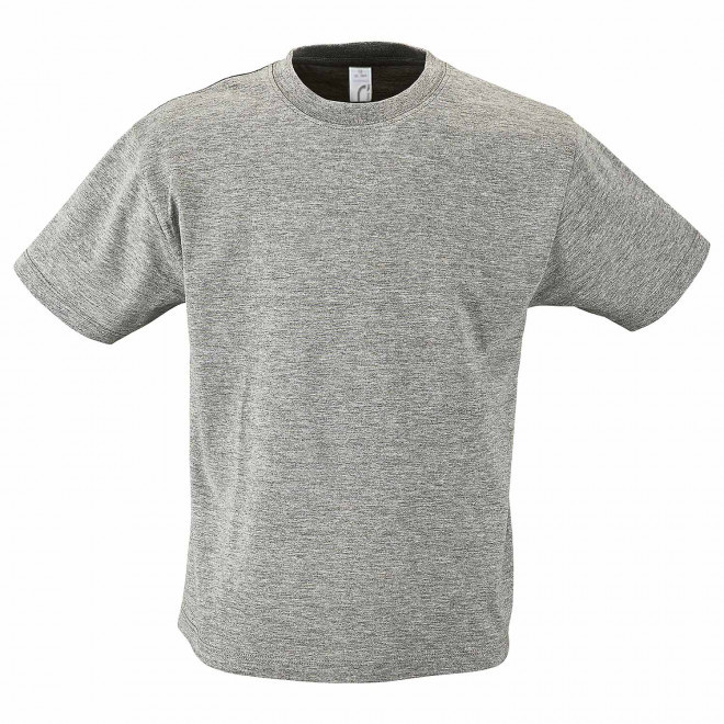 RAPIDE 4J  TEE-SHIRT BLANC PUBLICITAIRE ENFANT 'REGENT KIDS' 150 GR/M - gris chiné