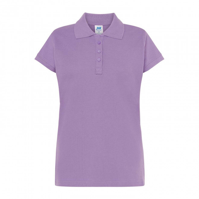 POLO FEMME COULEUR PERSONNALISABLE 210G 'JHK ESSENTIAL' - lavande