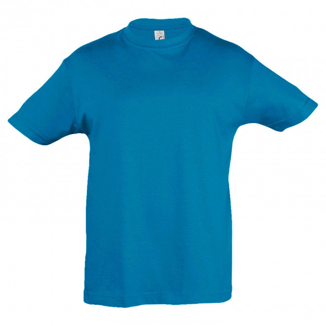 RAPIDE 4J  TEE-SHIRT BLANC PUBLICITAIRE ENFANT 'REGENT KIDS' 150 GR/M - bleu aqua