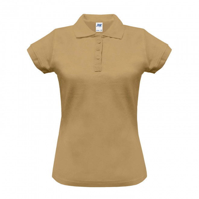 POLO FEMME COULEUR PERSONNALISABLE 210G 'JHK ESSENTIAL' - sable