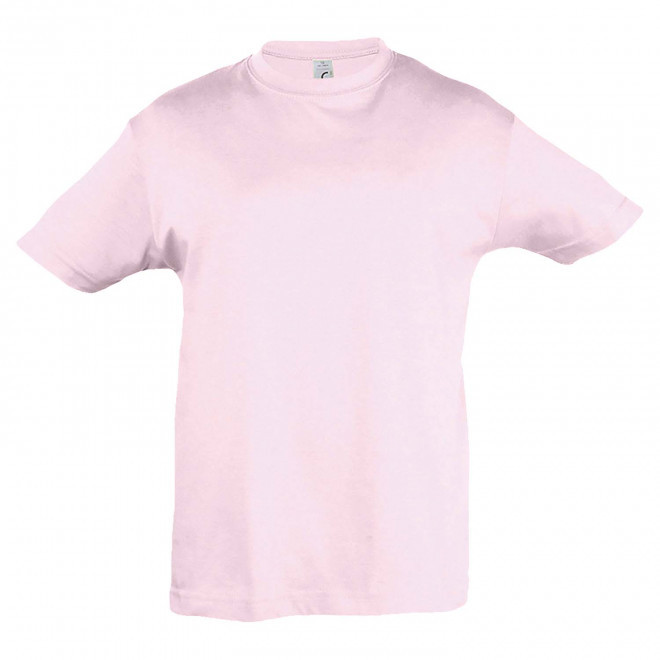RAPIDE 4J  TEE-SHIRT BLANC PUBLICITAIRE ENFANT 'REGENT KIDS' 150 GR/M - rose pâle