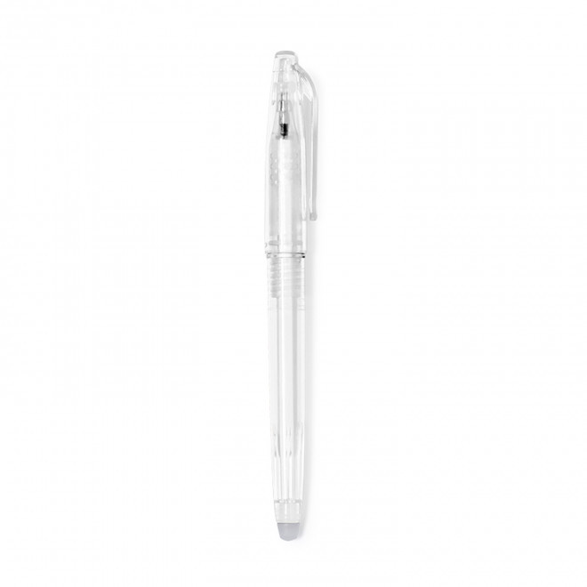 STYLO EFFACABLE PERSONNALISABLE 'POLI' - blanc