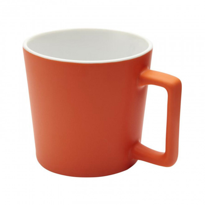 MUG CERAMIQUE MATE 370ML PERSONNALISABLE 'STICH' - orange