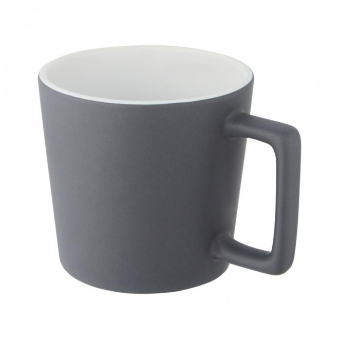 MUG CERAMIQUE MATE 370ML PERSONNALISABLE 'STICH' - gris clair