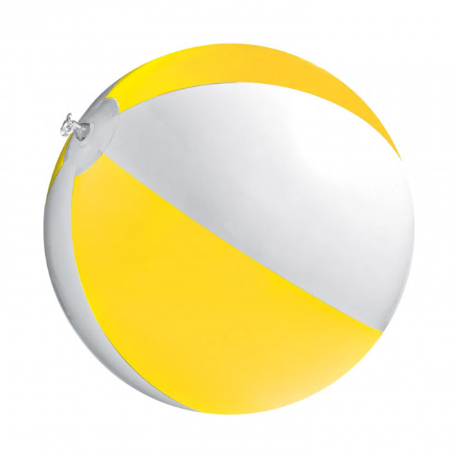 BALLON PLAGE PERSONNALISABLE 'GRAND PLAYA' - jaune