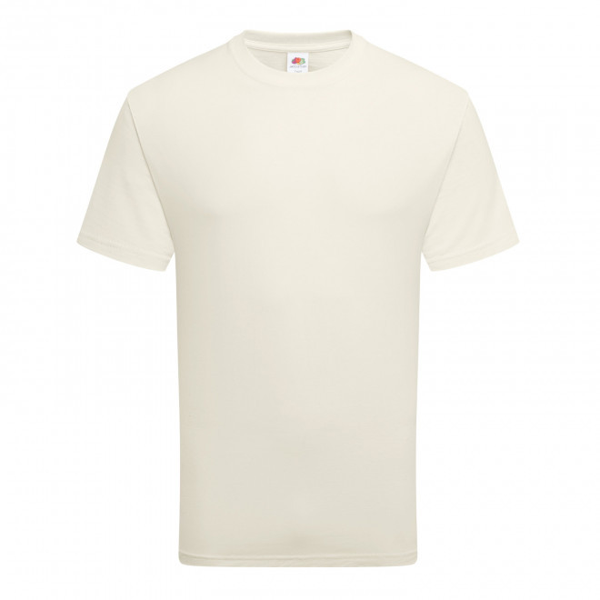 TEE-SHIRT PERSONNALISABLE MIXTE BLANC BIO 'HARBRO' - crème