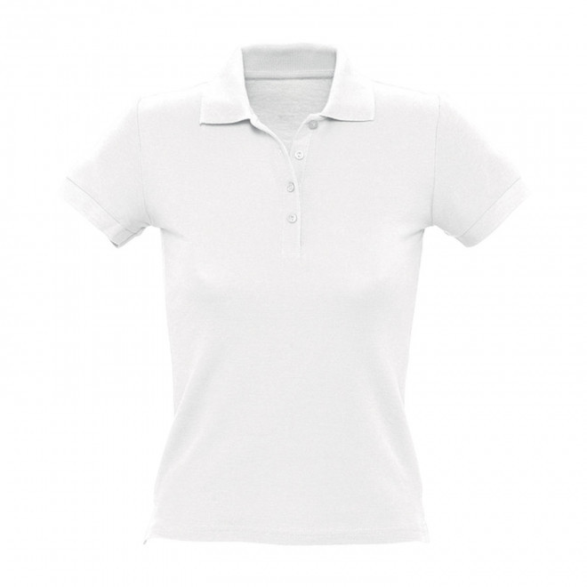 RAPIDE 4J - POLO PUBLICITAIRE FEMME 'PEOPLE' BLANC 210 GR/M² - blanc