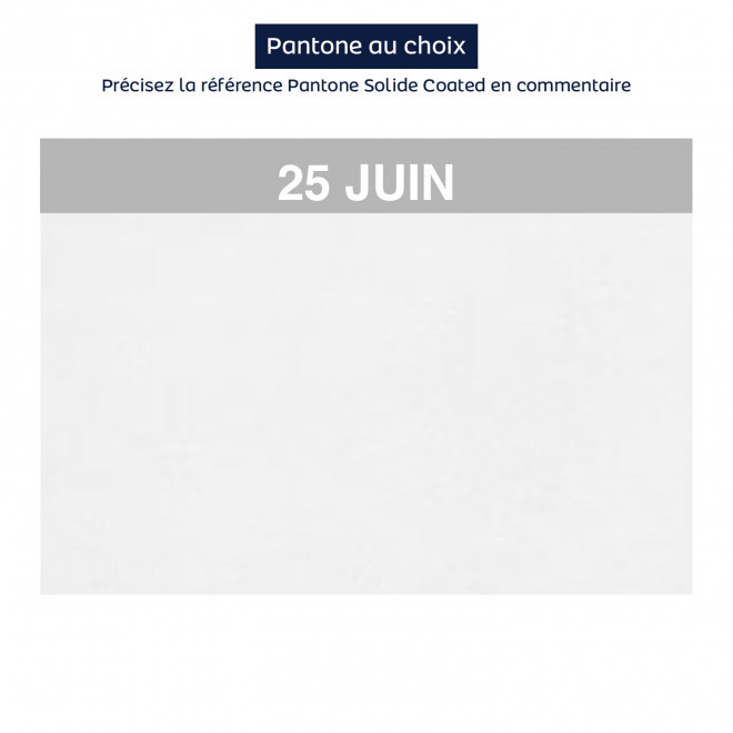 CALENDRIER EPHEMERIDE PERSONNALISE 'LUNA' - pantone