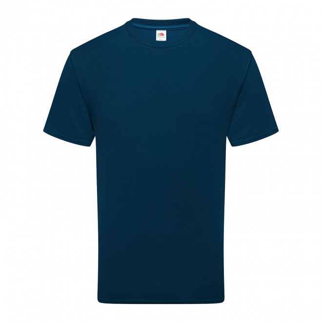 TEE-SHIRT PERSONNALISABLE MIXTE COULEUR BIO 'HARBRO' - bleu foncé