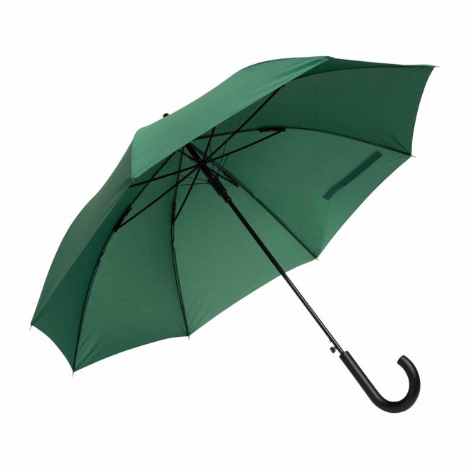 PARAPLUIE PUBLICITAIRE AUTOMATIQUE TEMPÊTE MANCHE CANNE 'GLASSON' - vert foncé