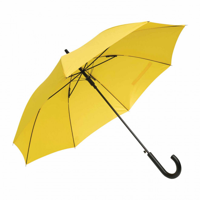 PARAPLUIE PUBLICITAIRE AUTOMATIQUE TEMPÊTE MANCHE CANNE 'GLASSON' - jaune