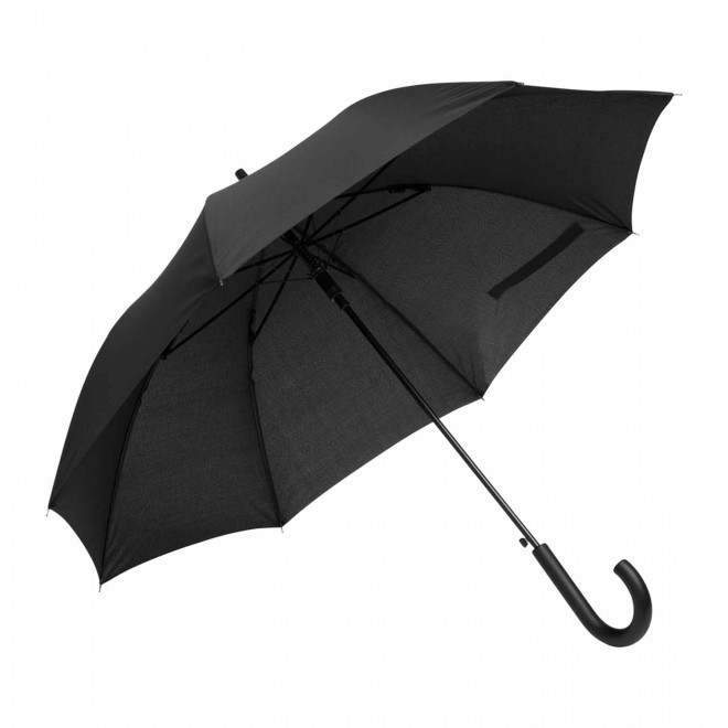 PARAPLUIE PUBLICITAIRE AUTOMATIQUE TEMPÊTE MANCHE CANNE 'GLASSON' - noir