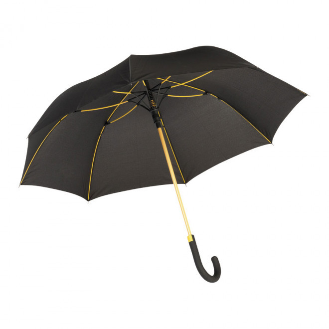 PARAPLUIE PERSONNALISÉ MANCHE CANNE 'CANCAN' - jaune