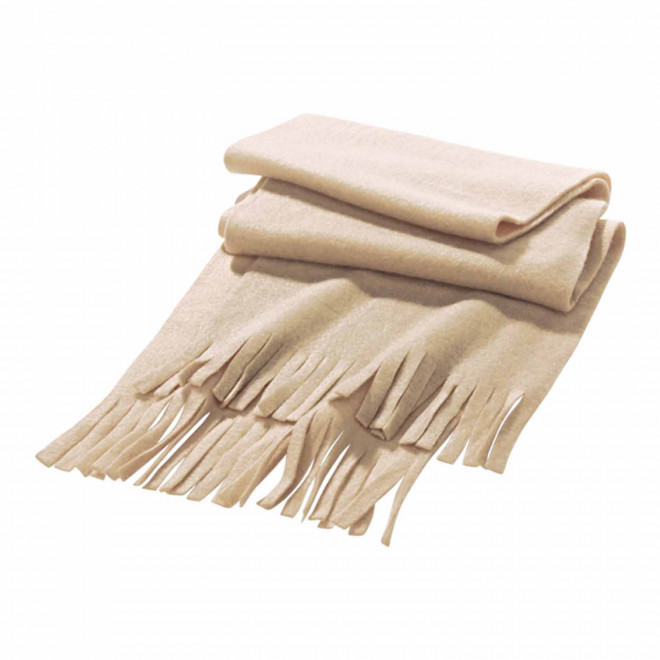 EXPRESS 24H - ECHARPE PUBLICITAIRE POLAIRE 'FEMINA' - beige