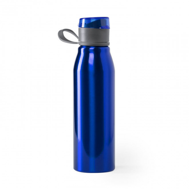 BOUTEILLE PERSONNALISÉE EN ALUMINIUM 'KILA' - bleu royal