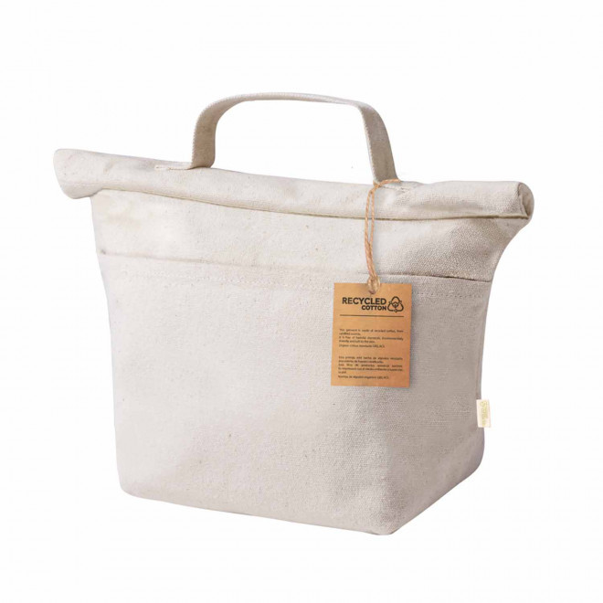 LUNCHBAG PERSONNALISABLE ISOTHERME EN COTON 'KRYS' - naturel