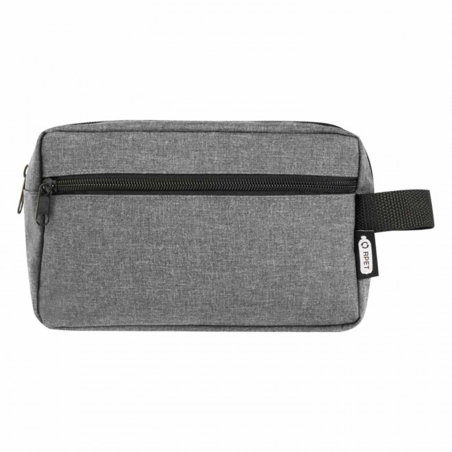 TROUSSE DE TOILETTE PERSONNALISABLE RPET 'TEXIERA' - gris