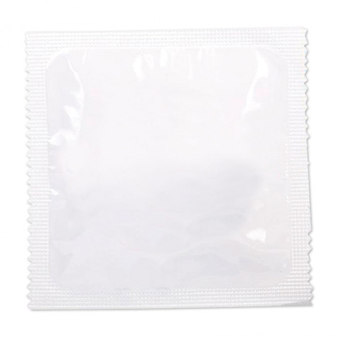 PRÉSERVATIF PUBLICITAIRE AVEC FOIL 'UNO' - blanc