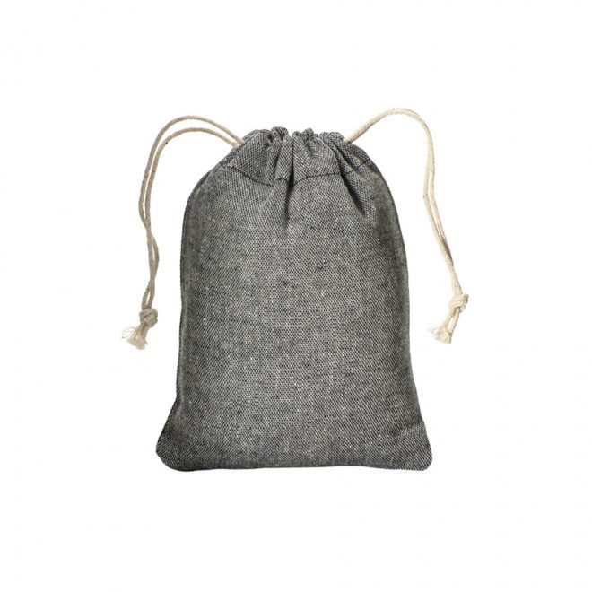 POCHETTE PERSONNALISÉE EN COTON 'SAKOULA RECYCLÉ' 150 GR/M² - noir