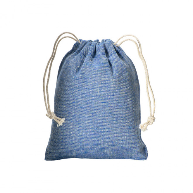 POCHETTE PERSONNALISÉE EN COTON 'SAKOULA RECYCLÉ' 150 GR/M² - bleu