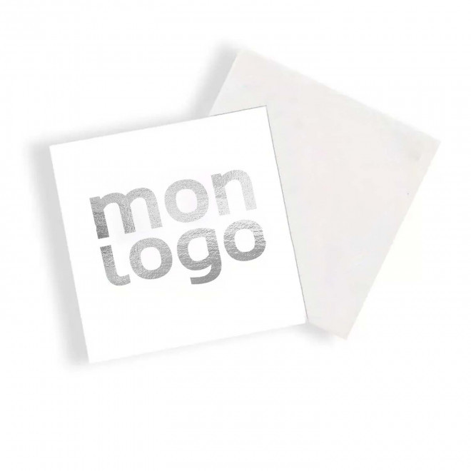 TATOUAGE OR & ARGENT PERSONNALISABLE 'MAORO SHINY' - argenté