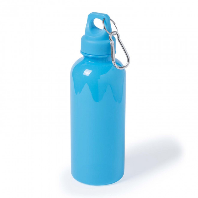 GOURDE MOUSQUETON PERSONNALISABLE 600 ML 'MANCY COLOR' - bleu clair