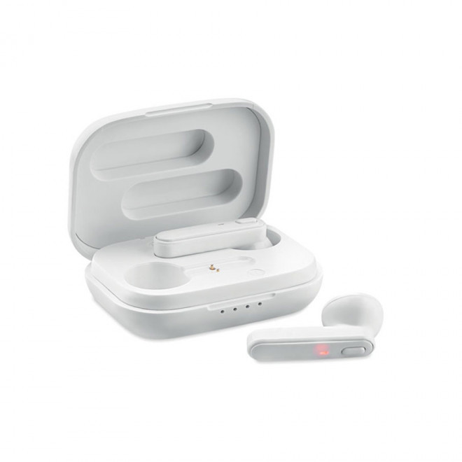 ÉCOUTEURS BLUETOOTH® PUBLICITAIRES 'ZOUK' - blanc