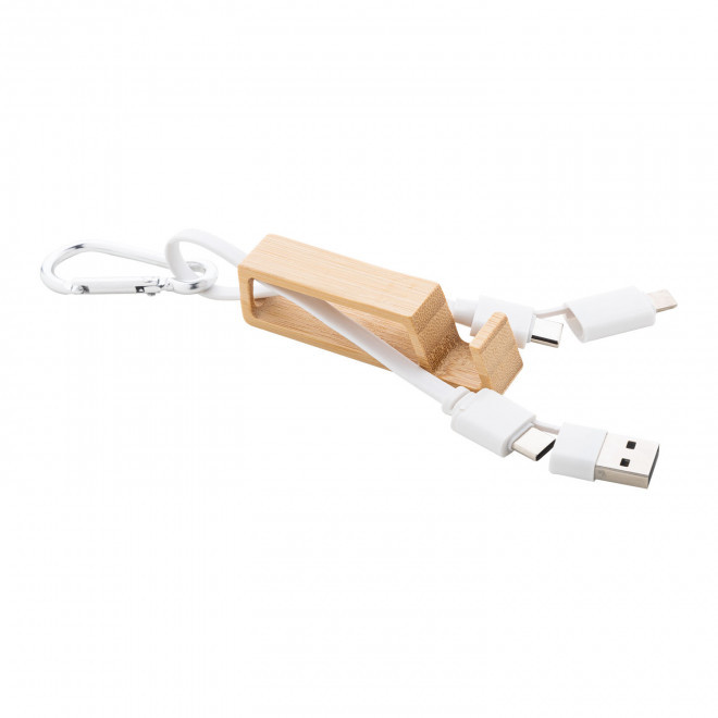 CABLE SUPPORT TEL PERSONNALISABLE 'CABLOTO BOIS' - blanc