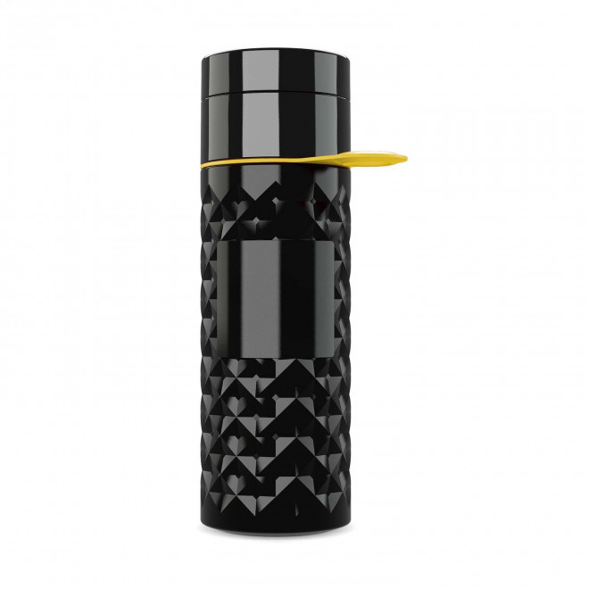 BOUTEILLE 500 ML PERSONNALISABLE 'NAIROBI RING' - noir/jaune