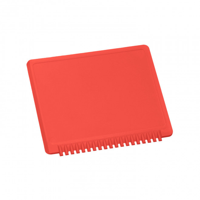 GRATTOIR PARE-BRISE PERSONNALISABLE 'GRATTO RECTANGLE' - rouge