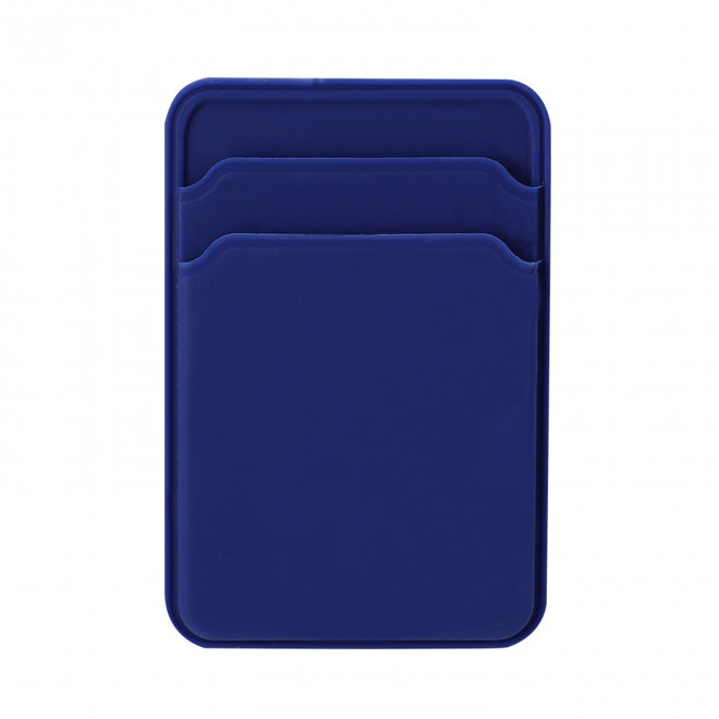 PORTE CARTE TELEPHONE PERSONNALISABLE 'SKELBY MAGNETIQUE' - bleu marine