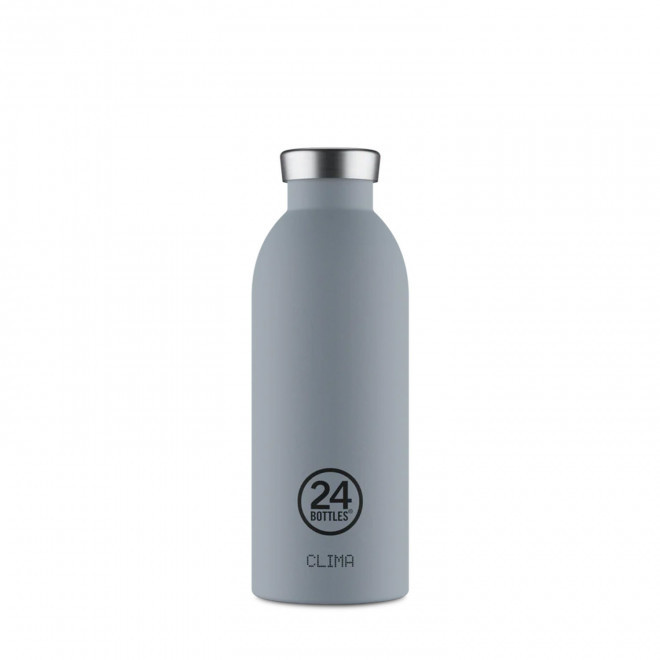 BOUTEILLE ISOTHERME 500ML PERSONNALISEE 'CLIMA 24BOTTLES' - gris