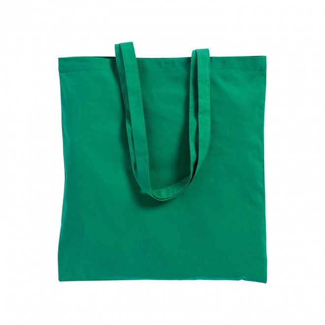 SAC COTON PERSONNALISÉ AVEC SOUFFLET 'FABIO' 220 GR/M² - vert